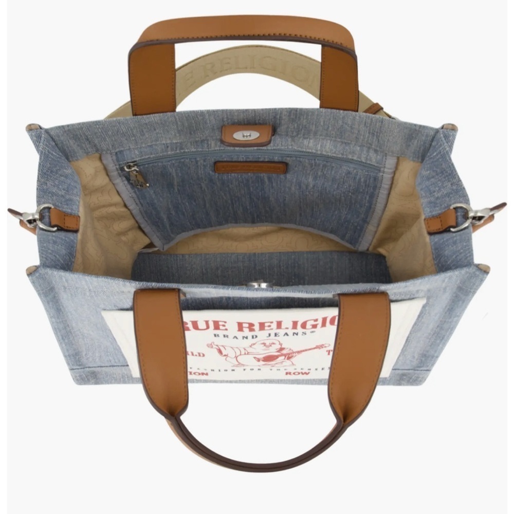 NWT True Religion Twill Medium Tote Bag SOLD OUT ONLINE!! - Picture 7 of 8